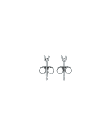 18CT W/G TRAD EAR MOUNT 5pt